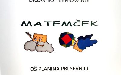 ZLATO PRIZNANJE NA TEKMOVANJU MATEMČEK