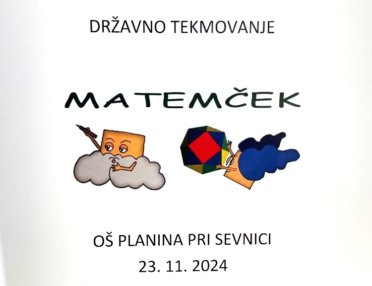 ZLATO PRIZNANJE NA TEKMOVANJU MATEMČEK